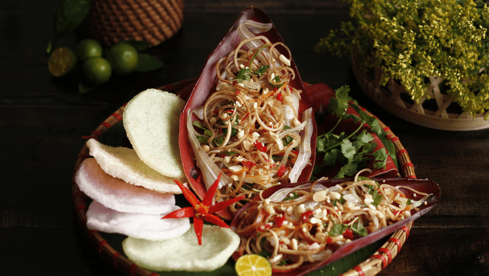 Banana flower salad