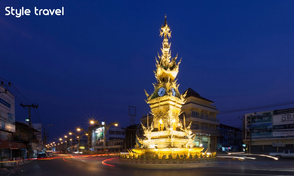 Clock Tower in Chiang Rai, Thailand