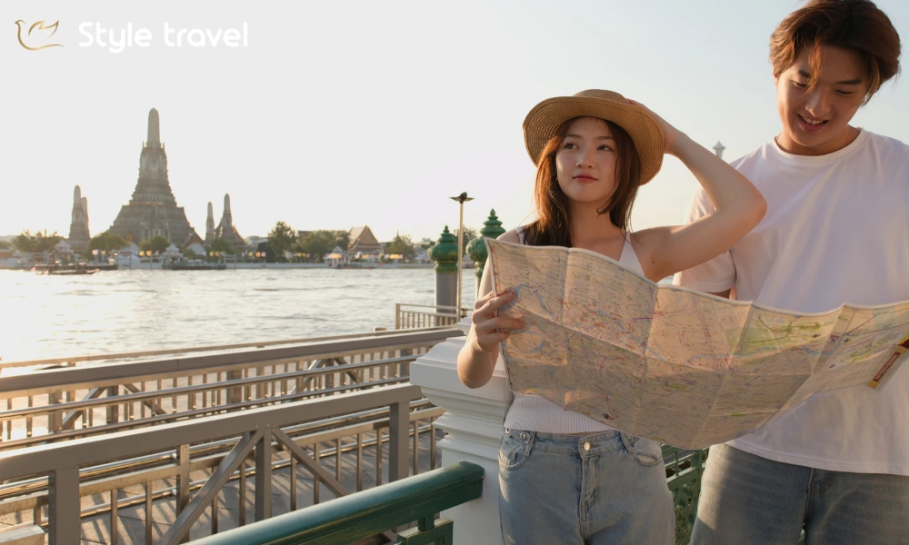 Explore Bangkok's riverside area