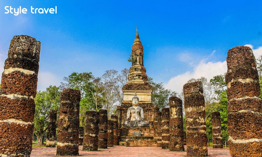 Sukhothai Historical Park in Sukhothai Province Thailand