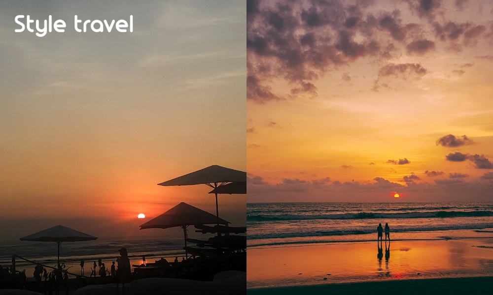 Canggu Bali Sunset Over Tropical Beach