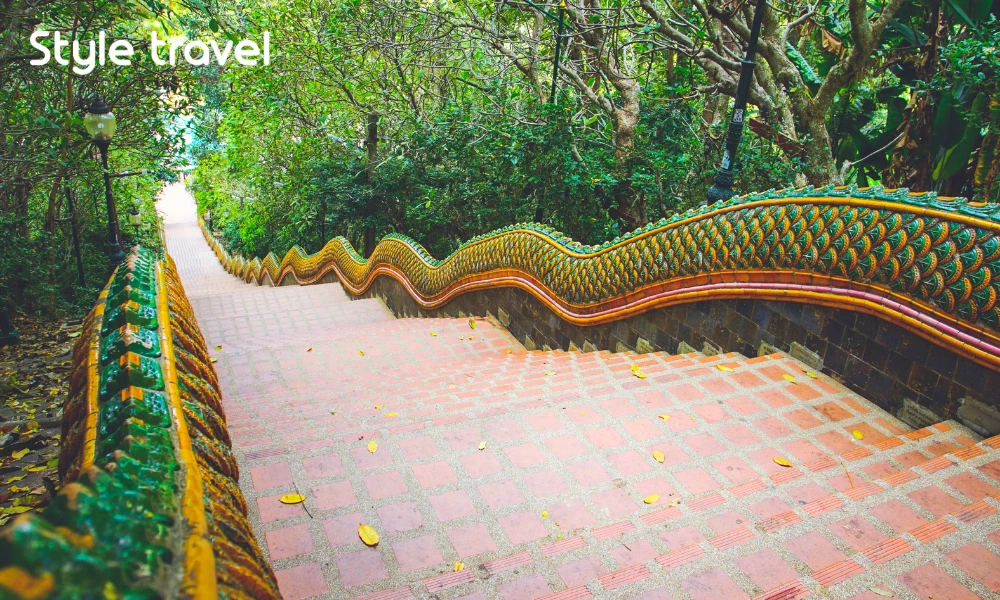 Naga staircase leading to Wat Phra That Doi Suthep