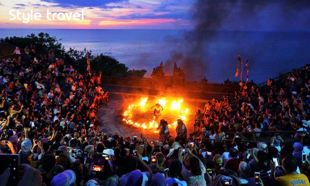 Kecak fire dance at Uluwatu temple in Bali
